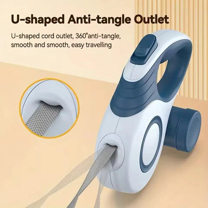 Automatic Retractable Dog Leash with Extendable Rope for Outdoor Travel and Hiking - Suitable for Small Dogs and Cats