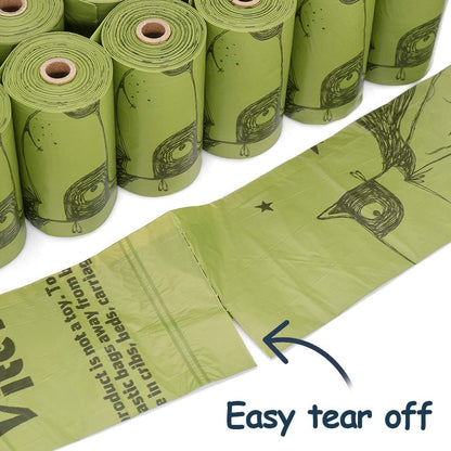 Dog Poop Bags, 540 Count – Unscented Thick Leak-Proof Waste Bags with Dispenser & Refill Rolls
