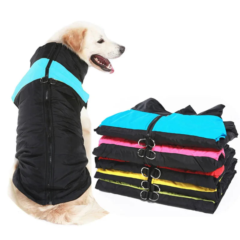 Winter Waterproof Dog Coat - Warm Vest Jacket for Small, Medium, and Large Breeds, Including Golden Retrievers