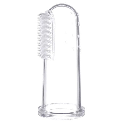 Premium Silica Gel Pet Finger Toothbrush for Dogs and Cats - Effective Bad Breath and Tartar Control Cleaning Tool