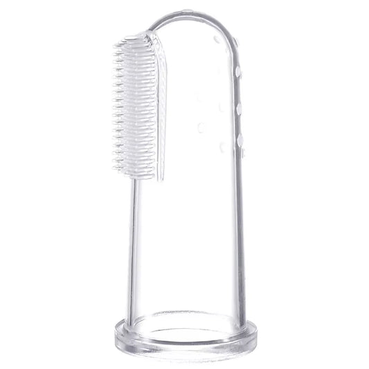 Premium Silica Gel Pet Finger Toothbrush for Dogs and Cats - Effective Bad Breath and Tartar Control Cleaning Tool