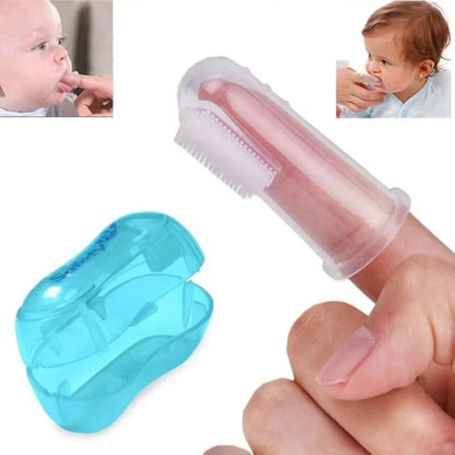 Premium Silica Gel Pet Finger Toothbrush for Dogs and Cats - Effective Bad Breath and Tartar Control Cleaning Tool