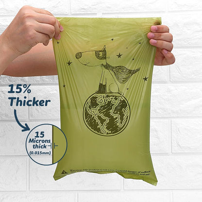 Dog Poop Bags, 540 Count – Unscented Thick Leak-Proof Waste Bags with Dispenser & Refill Rolls