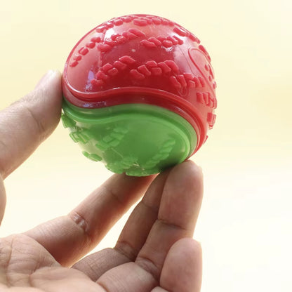 Interactive Soft TPR Dog Toys for Dental Care and Bite Resistance - Squeaky Ball for Pets