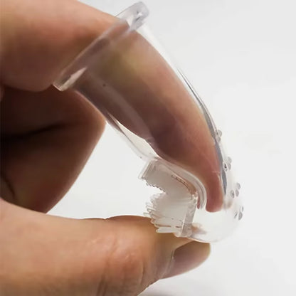 Premium Silica Gel Pet Finger Toothbrush for Dogs and Cats - Effective Bad Breath and Tartar Control Cleaning Tool