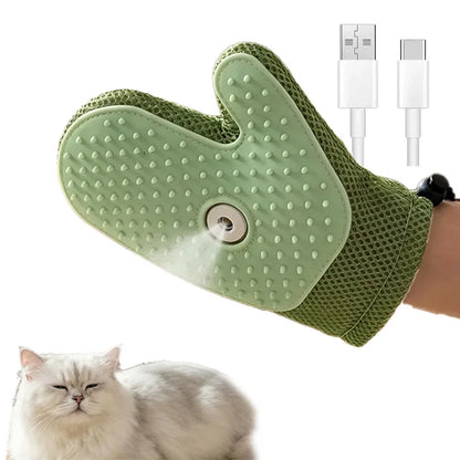 3-in-1 Electric Pet Grooming Brush with Steam, Comb, and Spray for Cats and Dogs - Hair Removal and Massage Tool