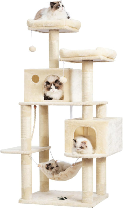 Cat Tree Tower with Sisal Scratching Posts & Large Condo – MPJ020M
